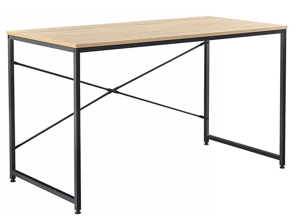 KONDELA Písací stôl Mellora 90 - dub / čierna